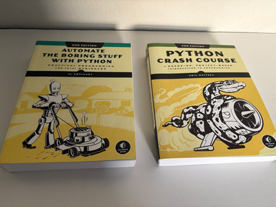 Python Lot 2 Books - No Starch Press - Bundle set for Python Coders