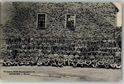 13509144 - 5413 Bendorf Stage Aid Company 44 Group Photo Postcard 1916
