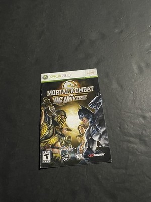 mortal kombat vs dc universe xbox 360 Manual Only