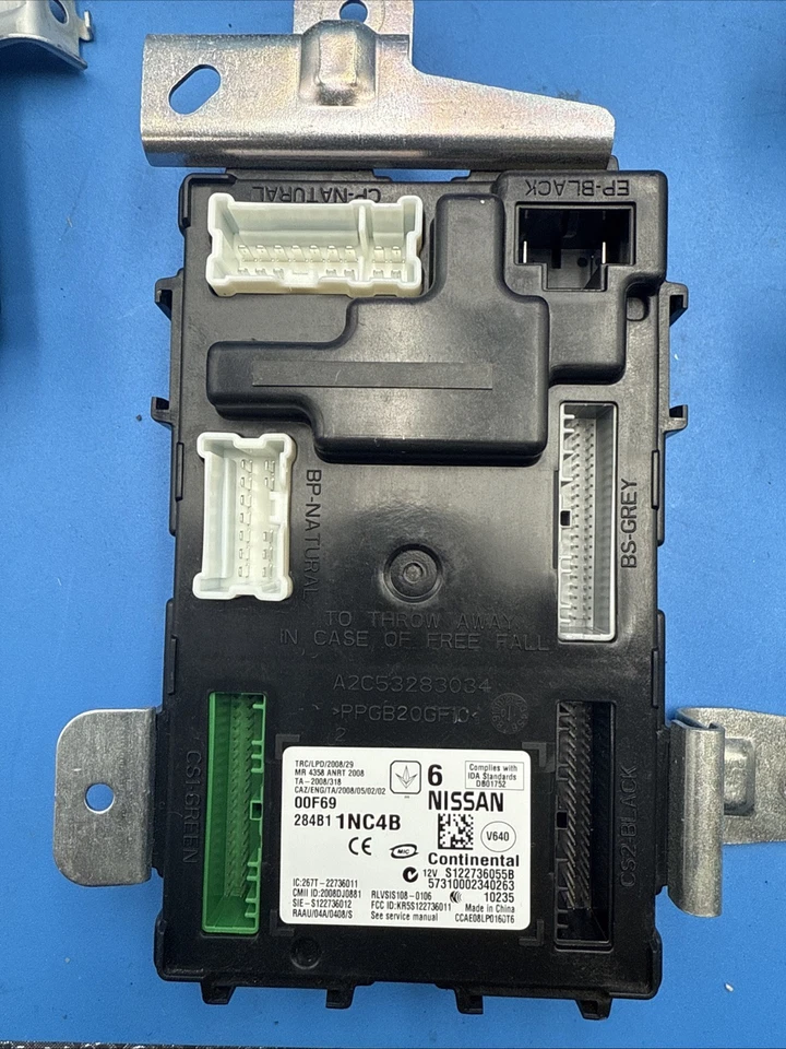 2009-2013 INFINITI G37 3.7L AWD 发动机和身体控制模块 ECM BCM 带关键原始设备制造商 — 第 3/4 张图片