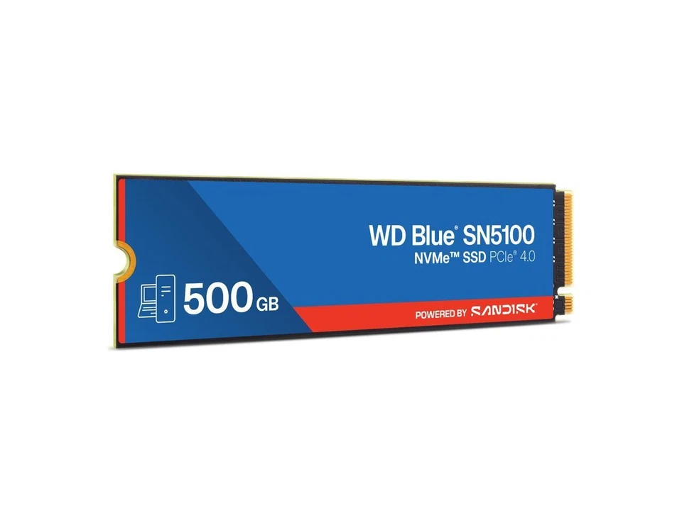 WD Blue SN5100 500GB NVMe SSD, PCIe Gen 4.0, up to 6,600 MB/s read speeds - Image 3 of 4