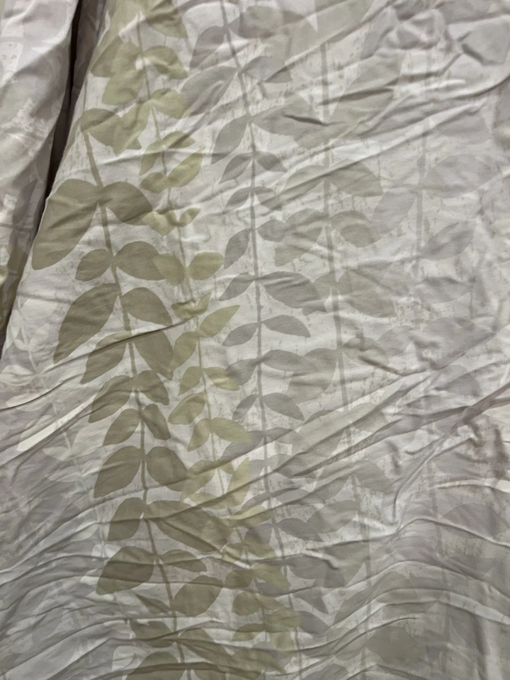 Calvin Klein King Duvet- Soft Multicolor Leaves 100% Combed Cotton Retail $389 - Image 3 of 4