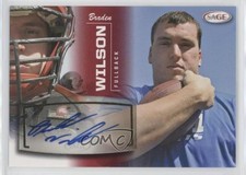 2013 SAGE Auto Braden Wilson #60 Auto 04uj