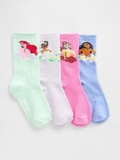 Baby Gap Ankle Socks Girls 18-24 Months Disney Princess 4 Pack Multicolor NEW