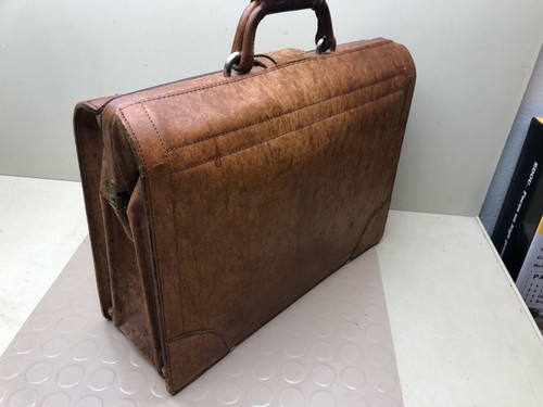 Vintage Leder Renwick Canadian Belting Leder Aktentasche Klapptasche - Bild 4 von 15