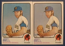 1973 TOPPS #92 MILWAUKEE BREWERS JERRY BELL [2] NM/MT 06905