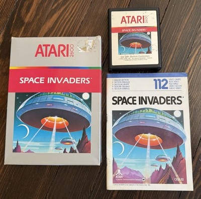 Space Invaders (Atari Inc Silver Box - NTSC) - 2600 VCS - w/Box & Manual
