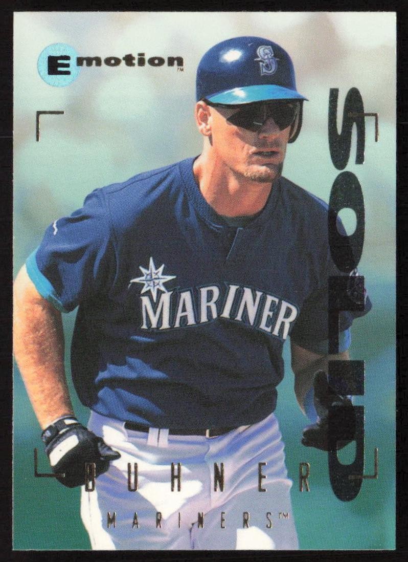1995 SkyBox E-Motion Jay Buhner #76 Seattle Mariners