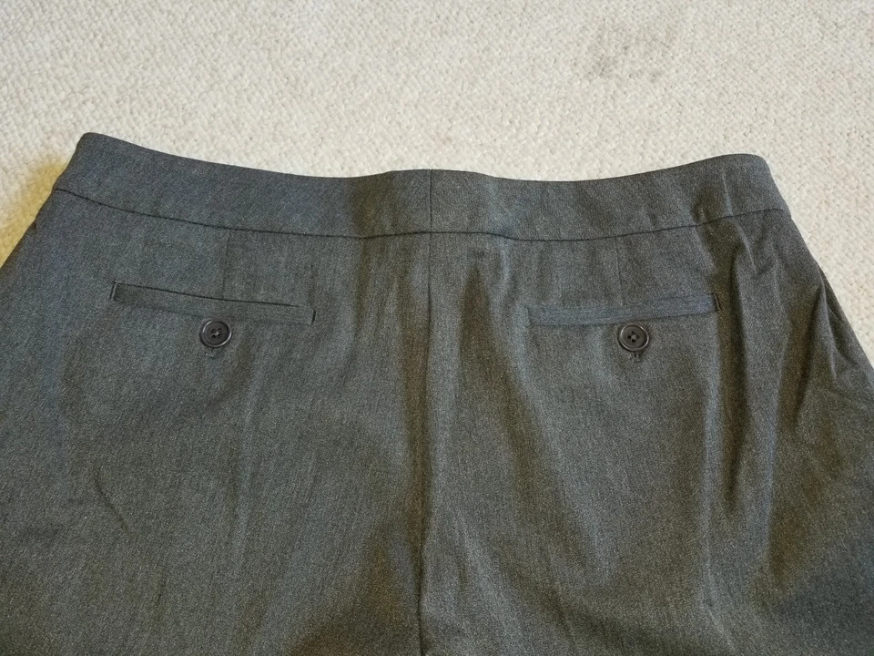 NWT $79 Womens Pants-TALBOTS-grey rayon stretch high rise "Signature Boot"-16P - Image 3 of 4