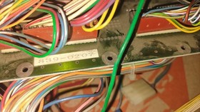 sega thunderblade arcade filter pcb with pcb wires #136