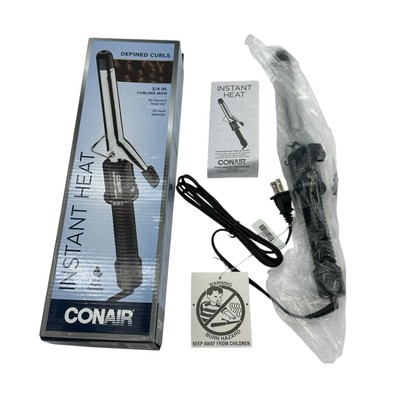 Conair 3/4'' Instant Heat Curling Iron with 25 Heat Settings - CD81GNR - Black