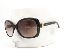 Tory Burch TY 7101 1377/13 Sunglasses Polished Black Gold Logo No Case