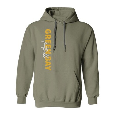 Green Bay Left Side Design - Funny Fans Tribute Style Unisex Hooded Sweatshirt