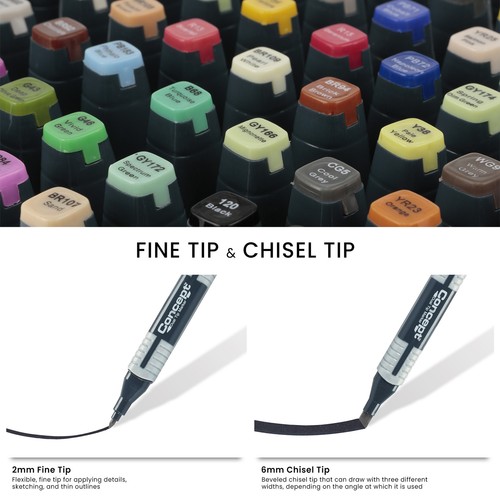 Concept Dual Tip Artist Marker Warm Grey WG5 - Picture 3 of 6