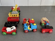 2002 Brio Train 17 Piece 2 Engines 6 Cargo 1 Caboose 1 Balloon Car 5 Animals