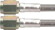 AN Hose Assembly 20 in Long 3 3 Straight Female to 3 Braided Stainless PTFE
