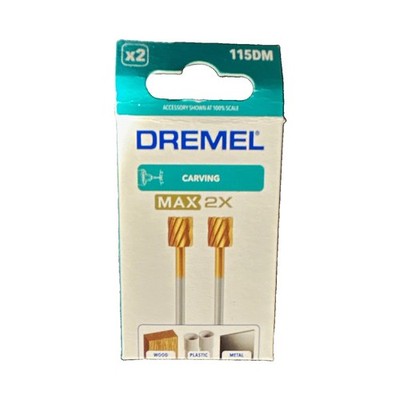 Dremel MAX 2X Fräser 115DM zum Schnitzen für Multi-/Rotary Tools, 2-tlg.