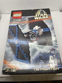 Lego Star Wars 7146 TIE Fighter plus instruction manual, Stormtrooper is MISSING