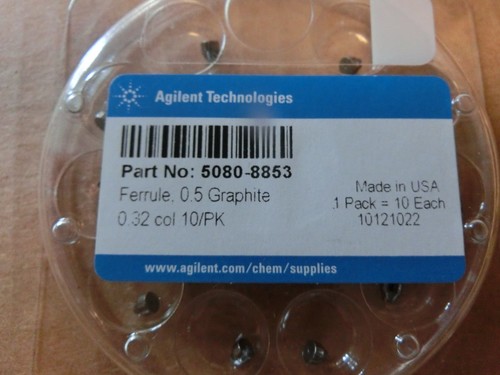 Virola Agilent grafito, id corta 0,5 mm para columnas de 0,32 mm 10/pk 5080-8853 - Imagen 2 de 4