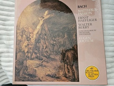 J.S. Bach - Matthäus-Passion : 4 Schallplatten LP Jochum / Berry / Haefliger