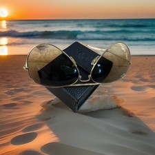 Ray Ban Gold Aviator Sunglasses 3479 001751 58014