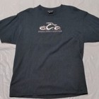 Orange County Choppers Vintage Y2K Black Silver Puff Logo T Shirt Size XL