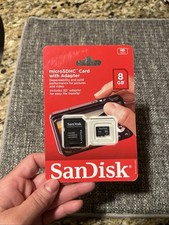 SanDisk microSDHC Card with Adapter 8gb - HD Video