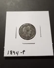 1894 DIME. NICE LOW MINT COIN. OBVERSE DAMAGE. FREE SHIP.