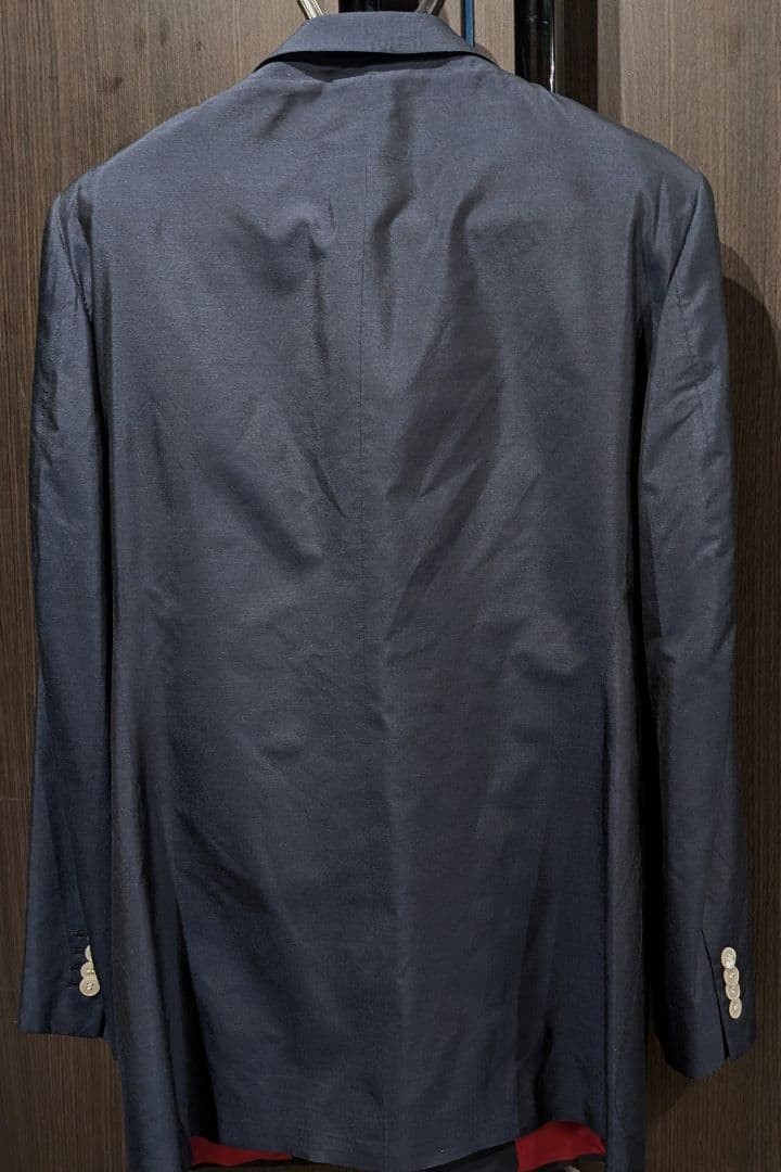 Cifonelli Adriano Cifonelli イタリア製 Adriano Cifonelli Silk Tailored Jacket Navy Red Lining Size 52
