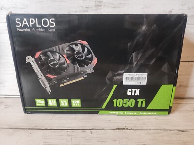 SAPLOS NVIDIA GeForce GTX 1050 Ti 4GB GDDR5 PCI-E 3.0 Graphics Card GPU