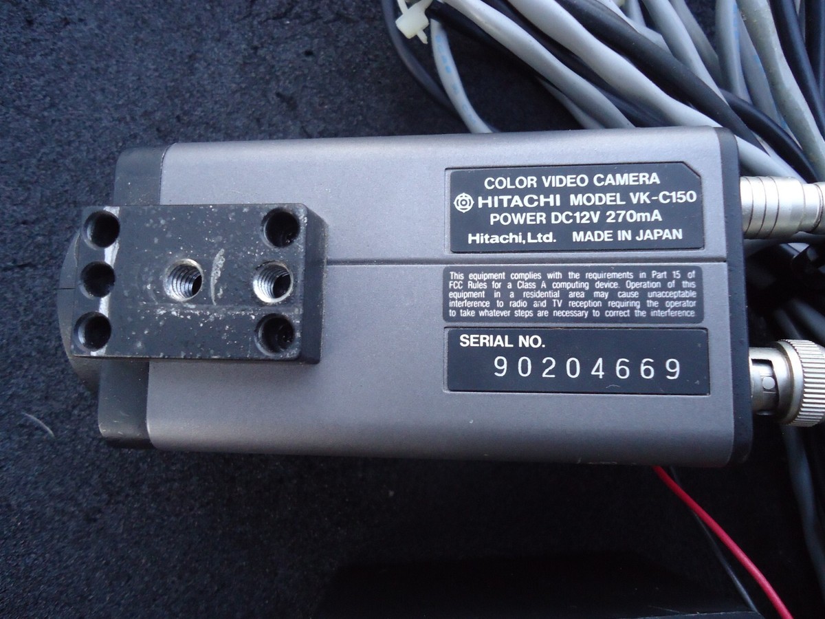 Hitachi VK-C150 MOS(Color Video Camera). W/power cord. Made in