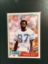 1981 Freddie Scott Lions Topps Card 463 Free Shipping