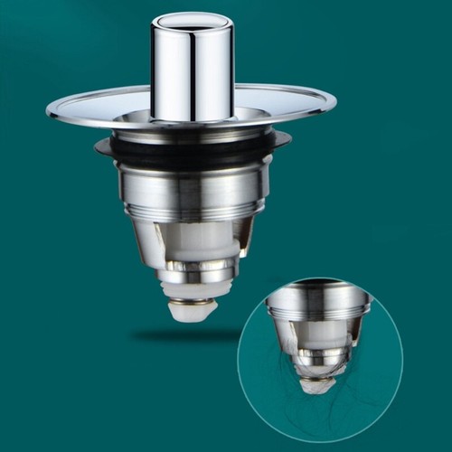Bathroom Drain Stopper Anti Clogging Odor Free Easy Install PopUp Sink Filter - Picture 3 of 8