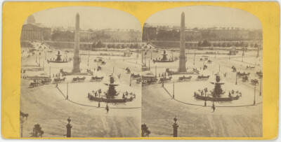 Stereo Circa 1870. Brücke Und Platz Der Concorde. Paris