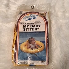 Vintage Intex the Wet Set Inflatable My Baby Sitter Pool Float 1985 NEW 25x16  