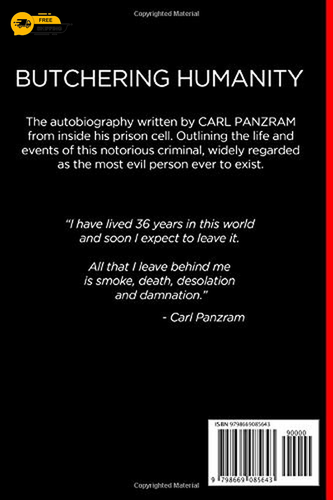Panzram : Butchering Humanity: An Autobiography Paperback - Picture 2 of 3