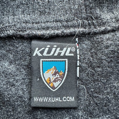 Kuhl Sweater Girls XS Full Zip High Neck 100% Wool Grey Long Sleeve - Picture 4 of 10