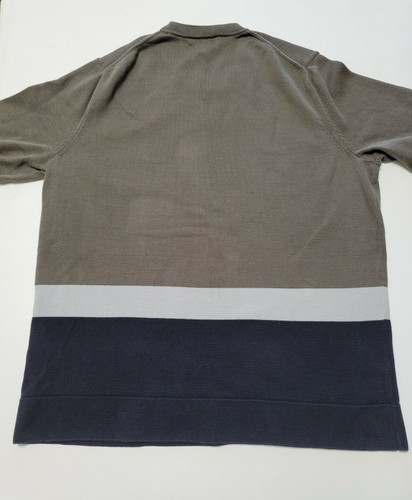 Suéter Vince Para Hombre Grande Gris Azul Cuello Redondo Mangas Largas - Manchado - Imagen 7 de 12