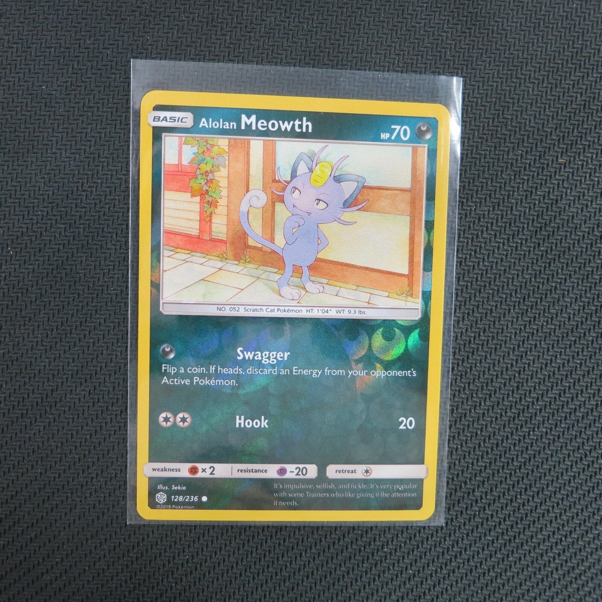 Alolan Meowth 128/236 Reverse Holo Cosmic Eclipse Pokemon TCG Card NM | eBay Alolan Meowth 128/236 Reverse Holo Cosmic Eclipse Pokemon TCG Card NM | eBay