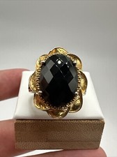 Black SPINEL Oval Checkerboard Facet 13.00CTW...