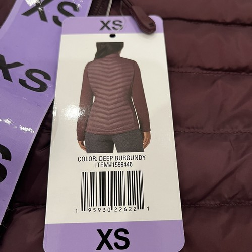 32 Degrees Womens Mixed Media Jacket Burgundy NEW WITH TAGS SIZE XS - Picture 14 of 14