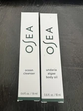 Osea NEW NIB Ocean Cleanser Undaria Algae Body Oil Lot Mini Travel Set