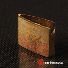 Replacement Brass Habaki Plain Rains Collar for Japanese Katana Wakizashi Tanto 