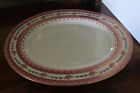 Limoges D & C Large Oval Serving Platter R Delinieres Delicate Pink Flowers Gold