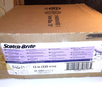 Scotch-Brite 08741 Diamond Floor Pad Plus 13 In Purple Pk5 New 13'' 5 Pack