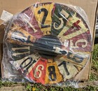 Large 29 inch License Plate Wall Clock New Autos Cars Perfect 4 Garage Antique  — photo 2