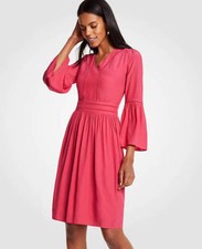 Ann Taylor - Size 4 Raspberry Regal Cutout Flare Sleeve Dress $149.00 (U95)