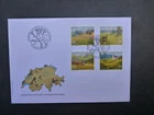SWITZERLAND 2022 Swiss Parks Set 4 Stamps First Day Cover