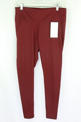 HOT BUY   Leggings Park Women s L/XL Burgundy Maroon Full Length New