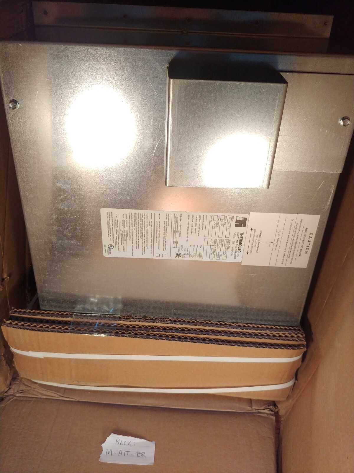 Thermolec SC-CTPX Electric Duct Heater 10KW 12.6A 460/3 | eBay